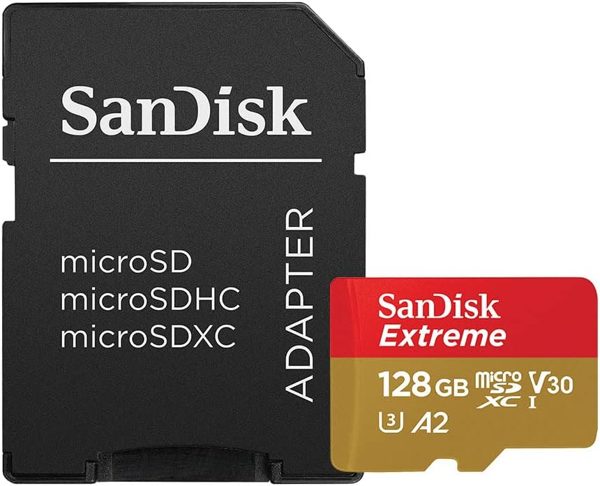 SanDisk Extreme 128GB microSDXC (V30, A2)